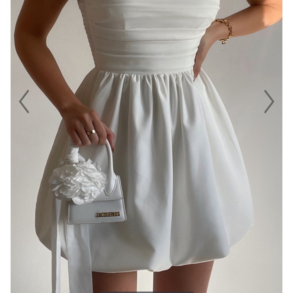 Showpo White Strapless Fit and Flare Dress